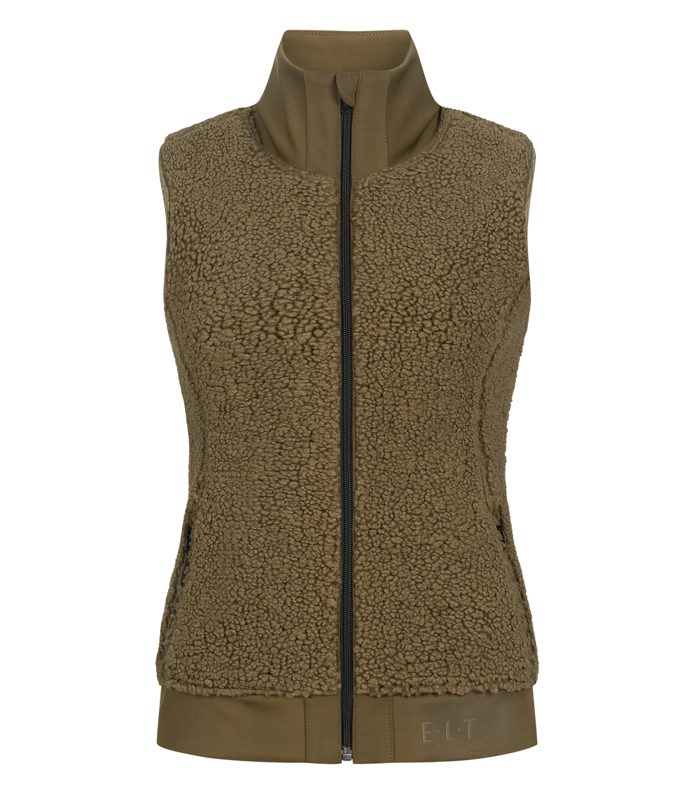 ELT Gilet in pile Rotterdam, L, verde kaki