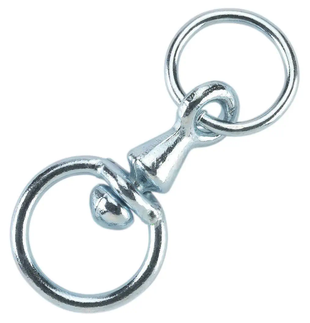 Swivel for cow chain with eye galvanized