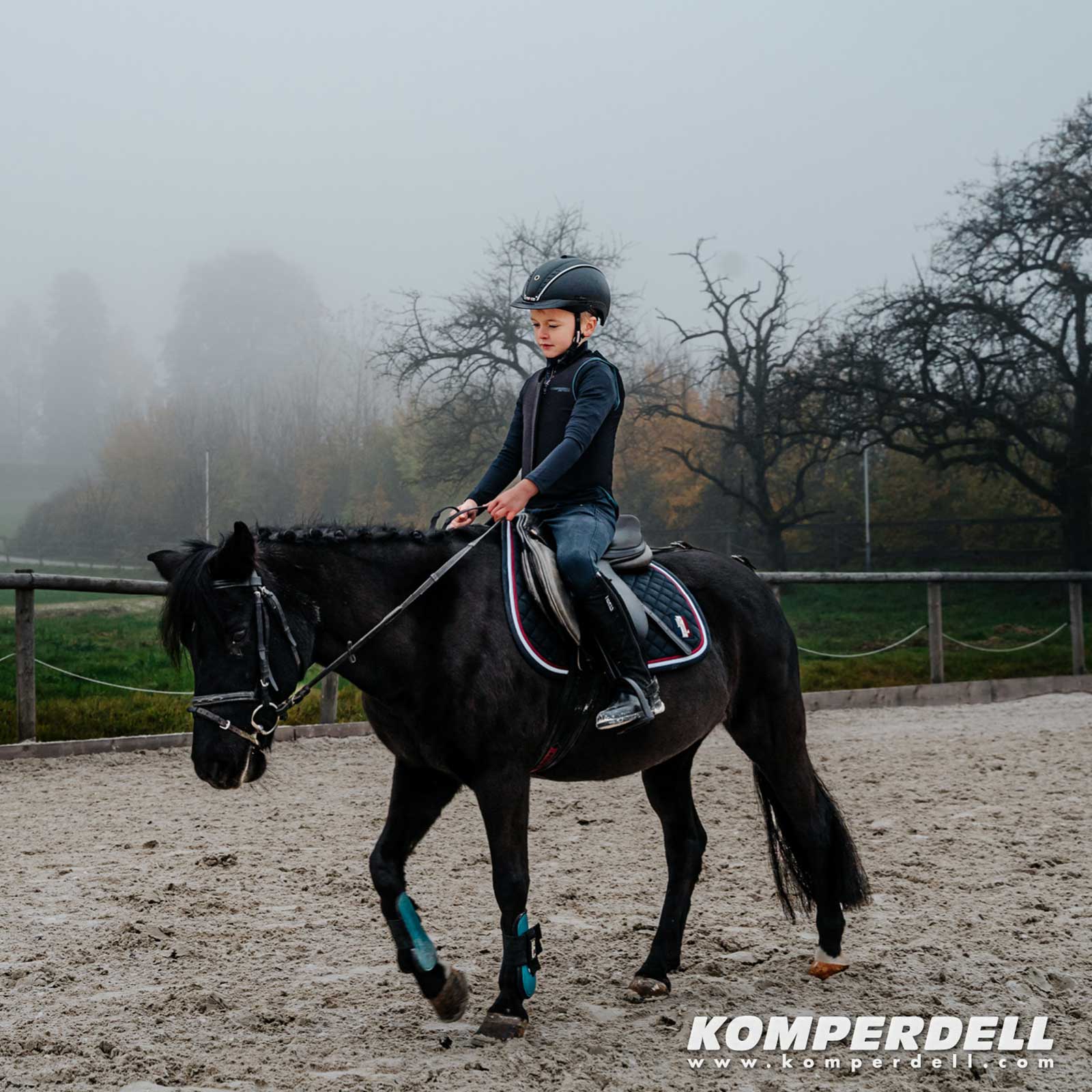 Komperdell Paraschiena da equitazione Ballistic Vest Champion nero / bordeaux 128