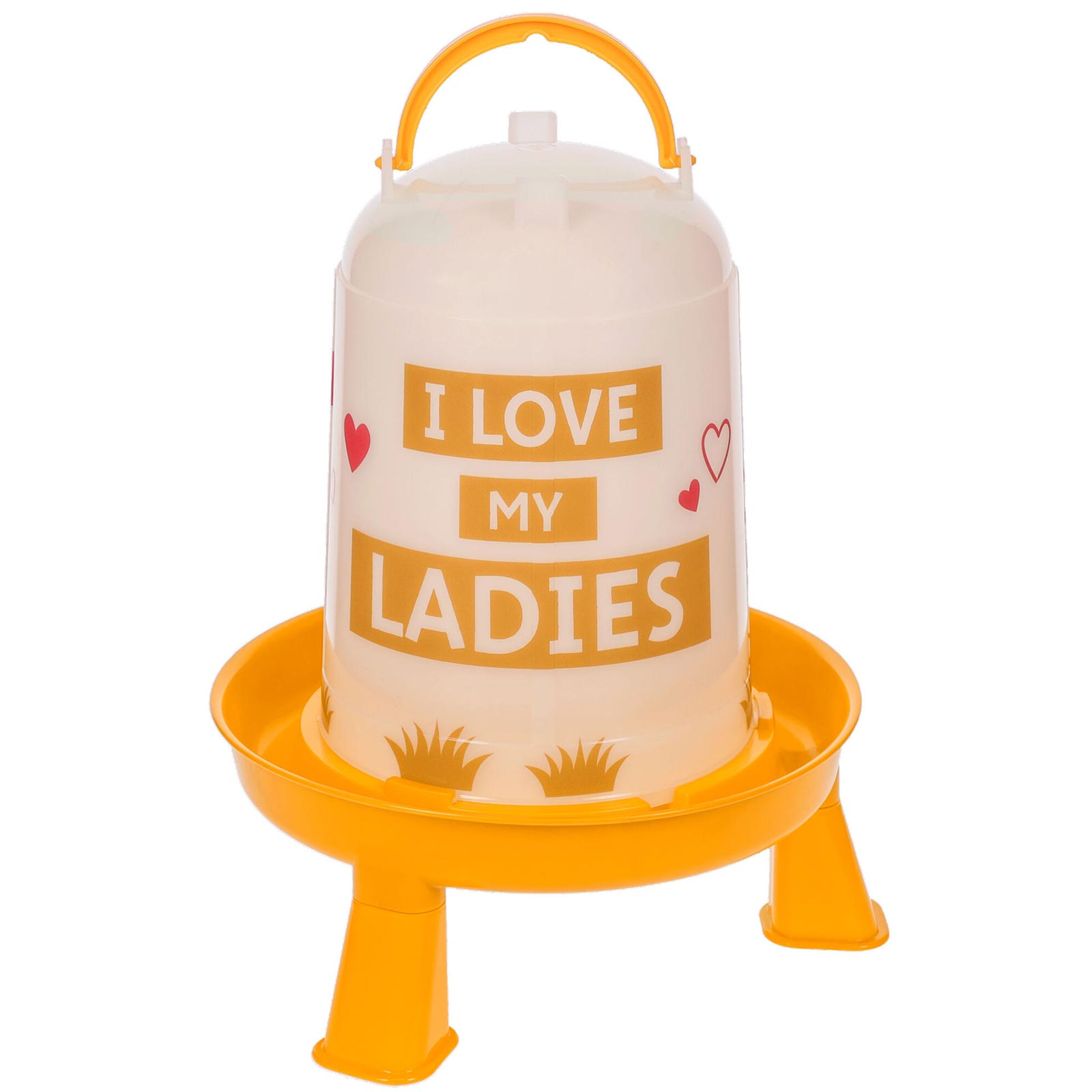 Abbeveratoio per galline in plastica "I love my Ladies" 3 L