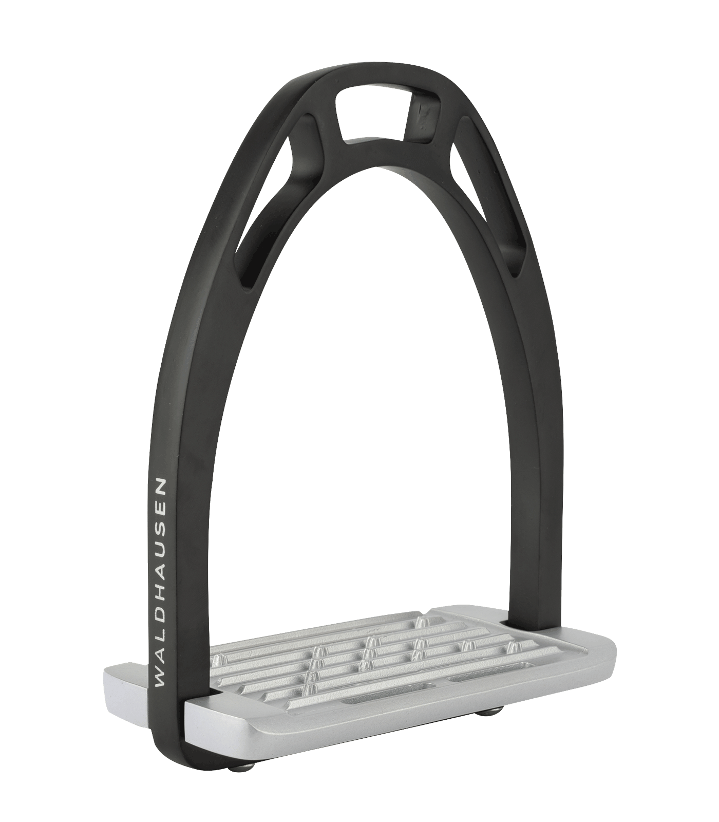 Waldhausen Staffe in alluminio, nero/argento, 12 cm