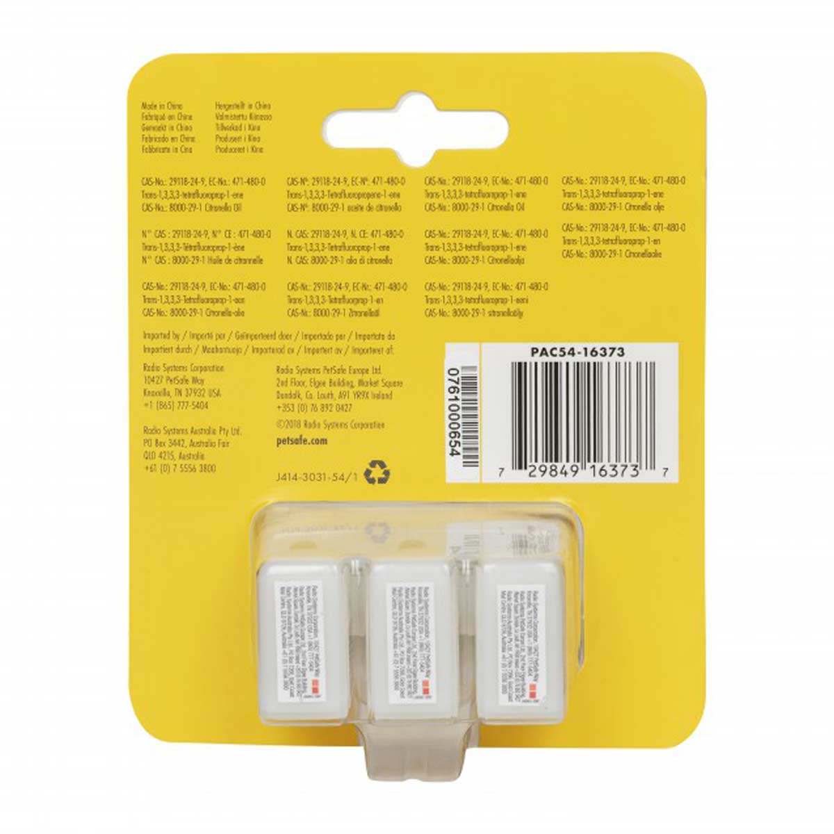 PetSafe Cartuccia di ricarica Lemonlla per collare antiabbaio pbc19-16370