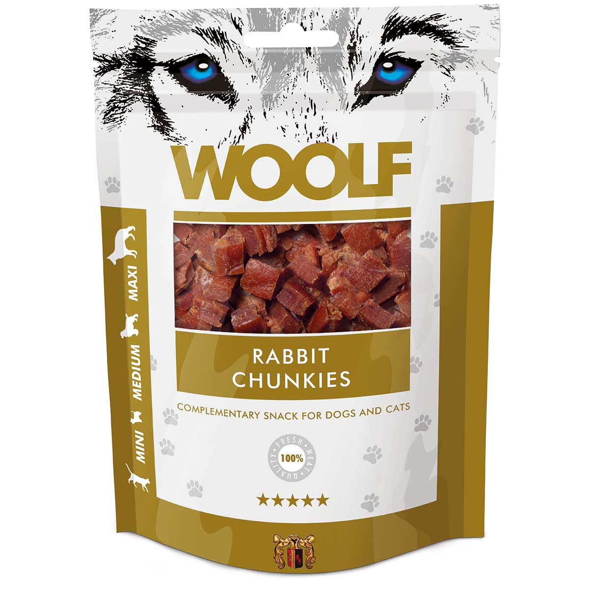 Woolf Dog Treat Rabbit Chunkies