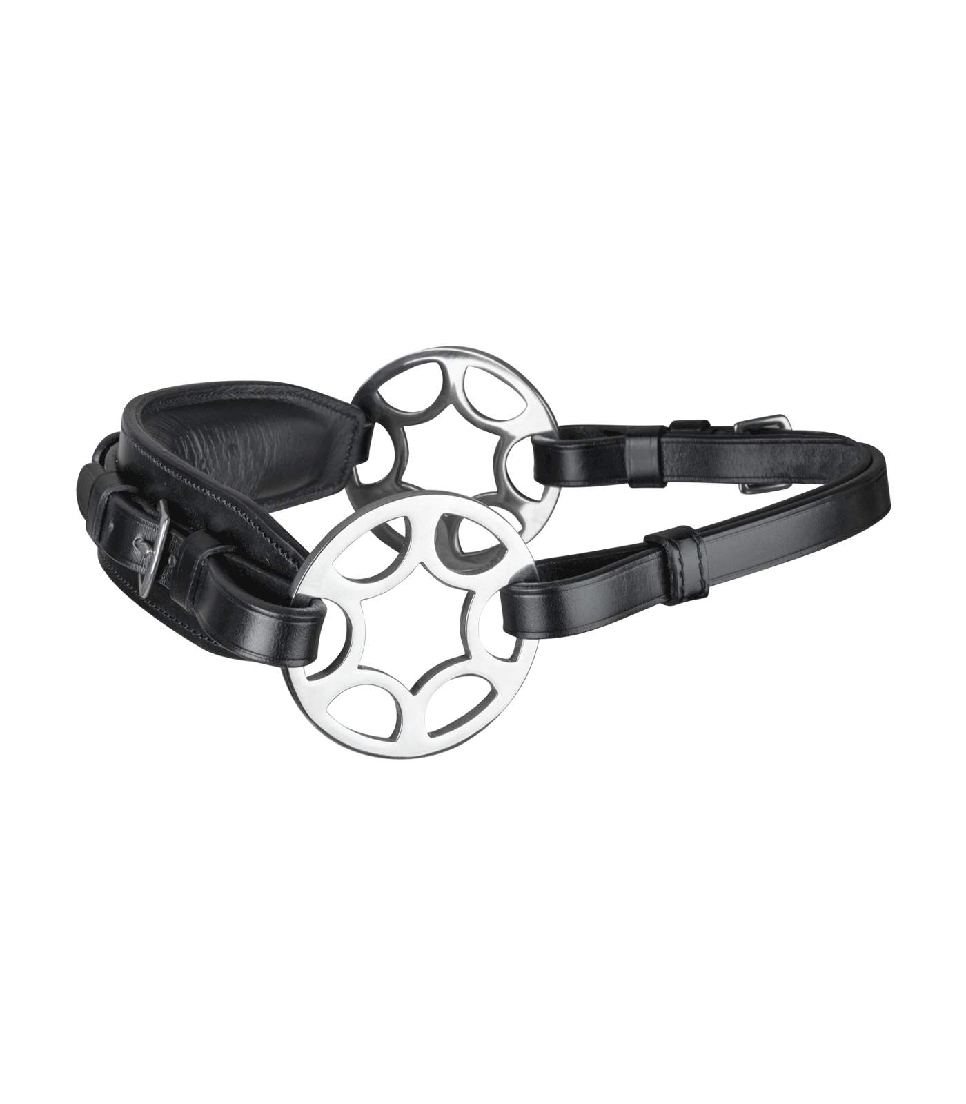 Waldhausen Briglia senza morso Sensitive con ruota, nero