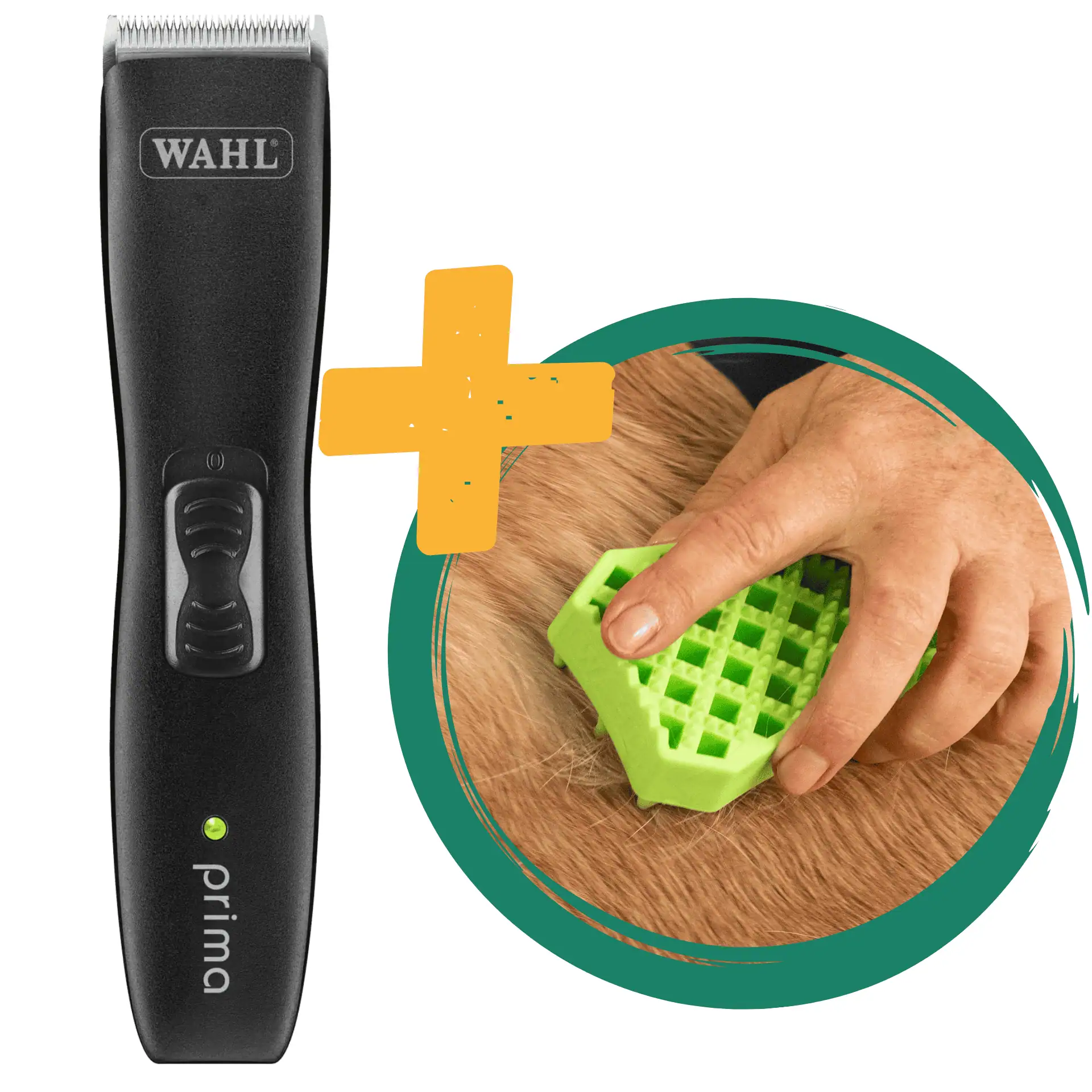 Wahl Prima Tosatrice per cani a batteria + Spazzola Sheddy in omaggio