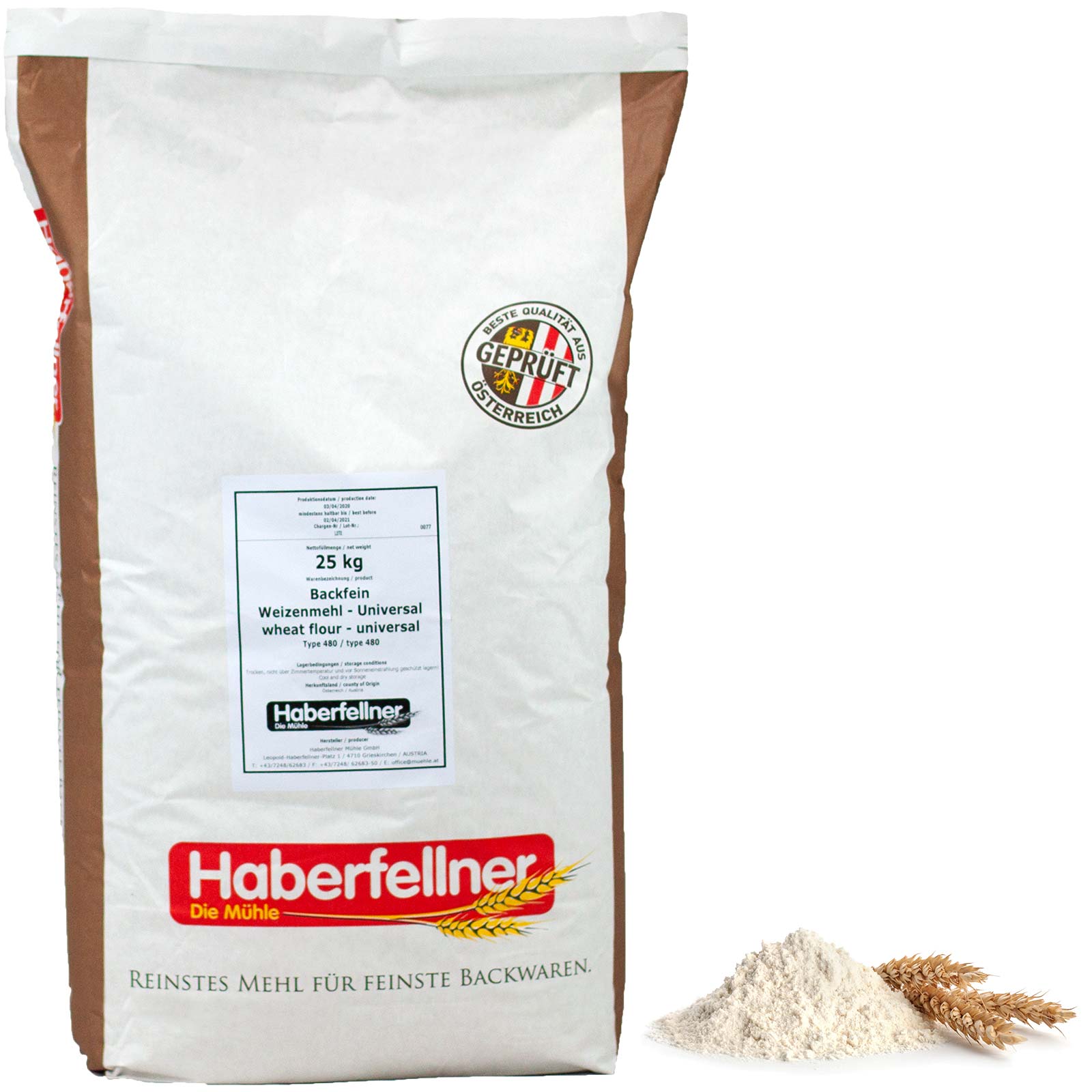 Farina di grano tenero tipo 00 Haberfellner universale (AT W480 / DE 405)