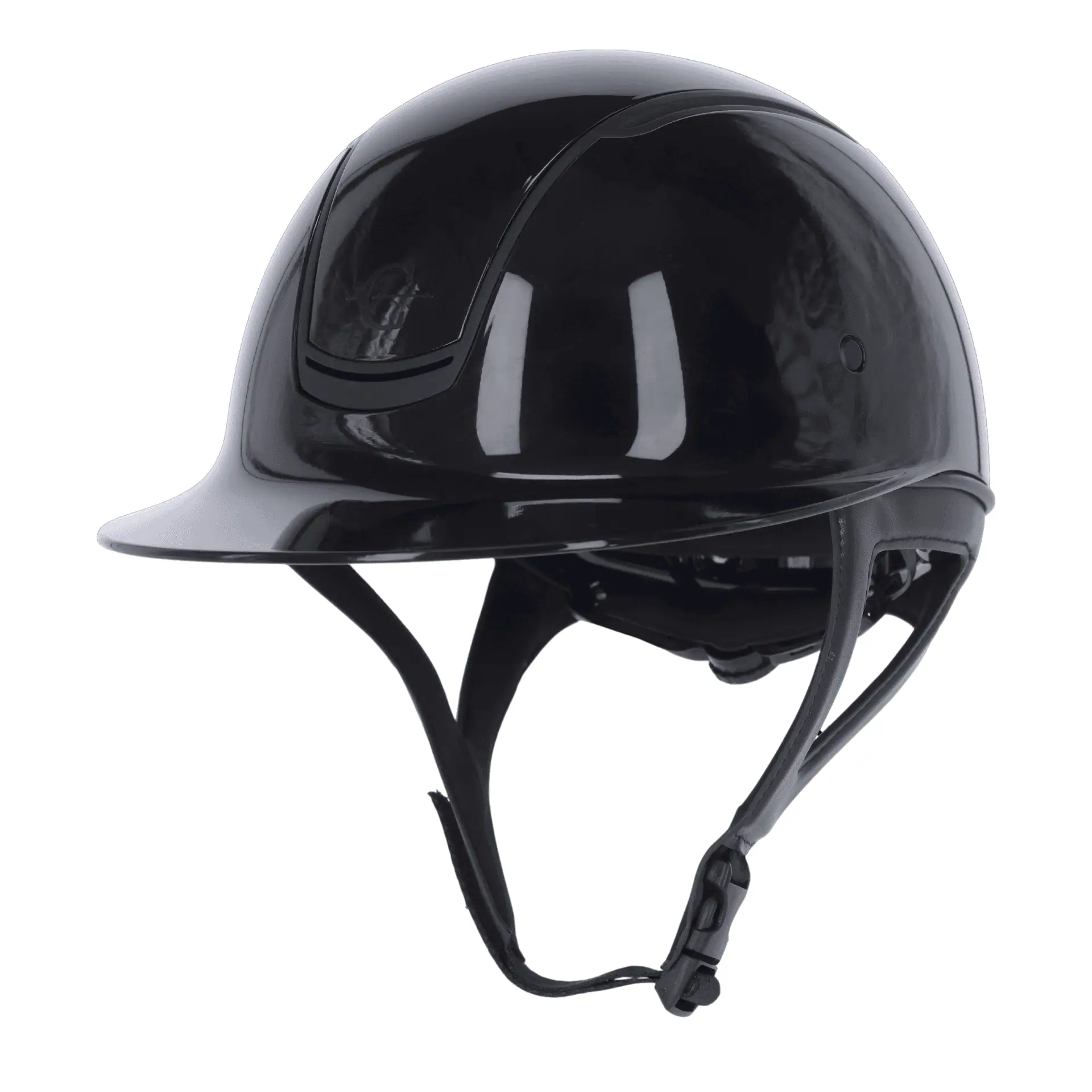 Covalliero Casco da equitazione Eclipse Polo, nero vernice, M